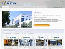 Tablet Screenshot of alcorgrupo.com